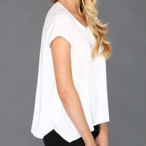 BCBG Kelsey Top - Silky & Flowy - Color White - Picture 8 of 14